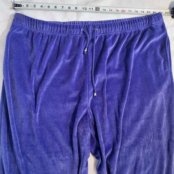 VTG 90s Glitterscope Purple & Rhinestone Valour Tracksuit Womens Plus Size 3x - Picture 11 of 11